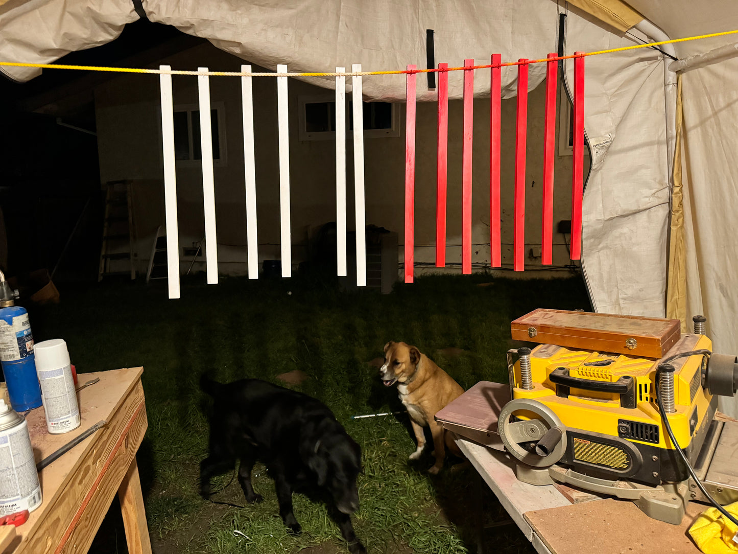 Handmade Wooden American Flag