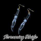Ghostface Knife Earrings
