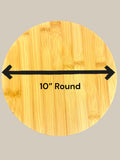Personalized Bamboo Rotating Lazy Susan (10” Round)