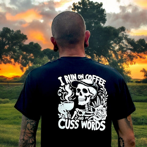 Coffee & Cuss Words Tee | coffee-cuss-words-tee | Lady and The Lineman