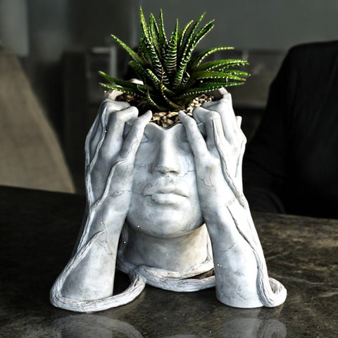Artistic Head Pot | artistic-head-pot | Lady and The Lineman