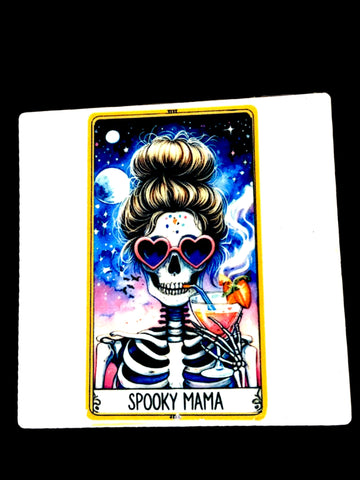 Spooky Mama Ceramic Coaster