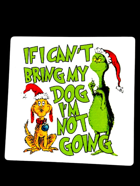 Grinch & Max Holiday Ceramic Coaster