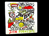Grinch Schedule Ceramic Coaster