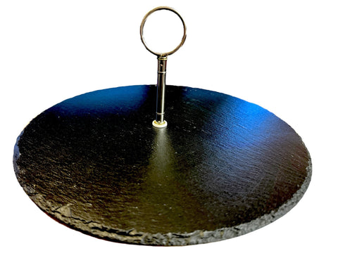 Custom Slate Stone Display – 11.8” Round