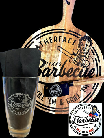 Leatherface Texas Barbecue Gift Set – "We Kill 'Em & Grill 'Em"
