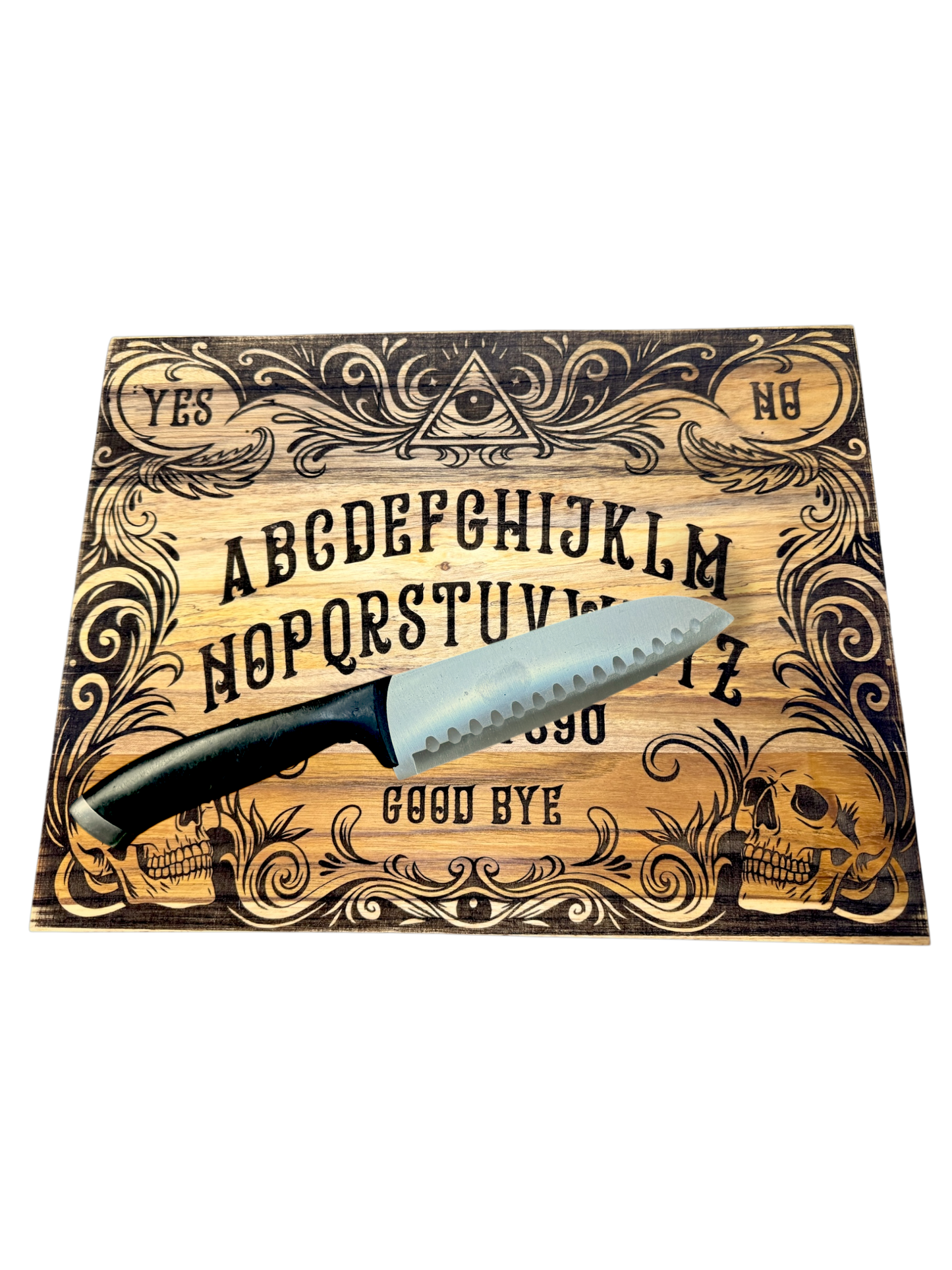 ☠️ Spirit Board Acacia Cutting Board – 12" x 15"