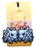 Skeleton Blastoise-Inspired Earrings – Spooky Pokémon Power Dangles