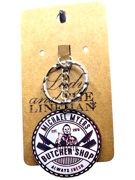 Michael Myers Butcher Shop Keychain – Always Fresh Since 1978