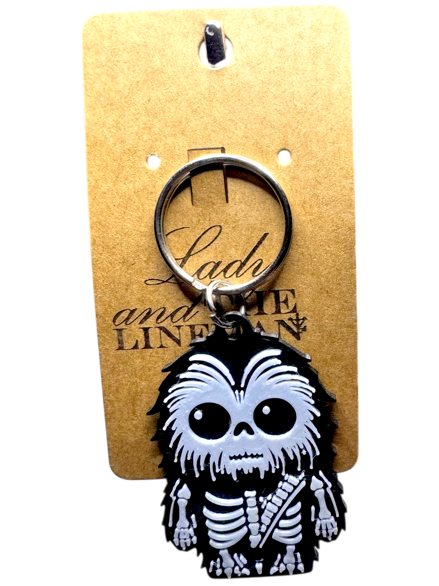 Skeleton Chewie Keychain – Spooky Wookiee Fan Art