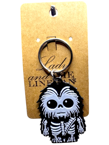 Skeleton Chewie Keychain – Spooky Wookiee Fan Art
