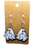 Sassy Ghost Earrings – Flipping Off the Living Dangles