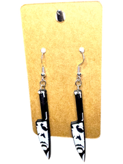 Michael Myers Knife Earrings – Horror Slasher Dangle