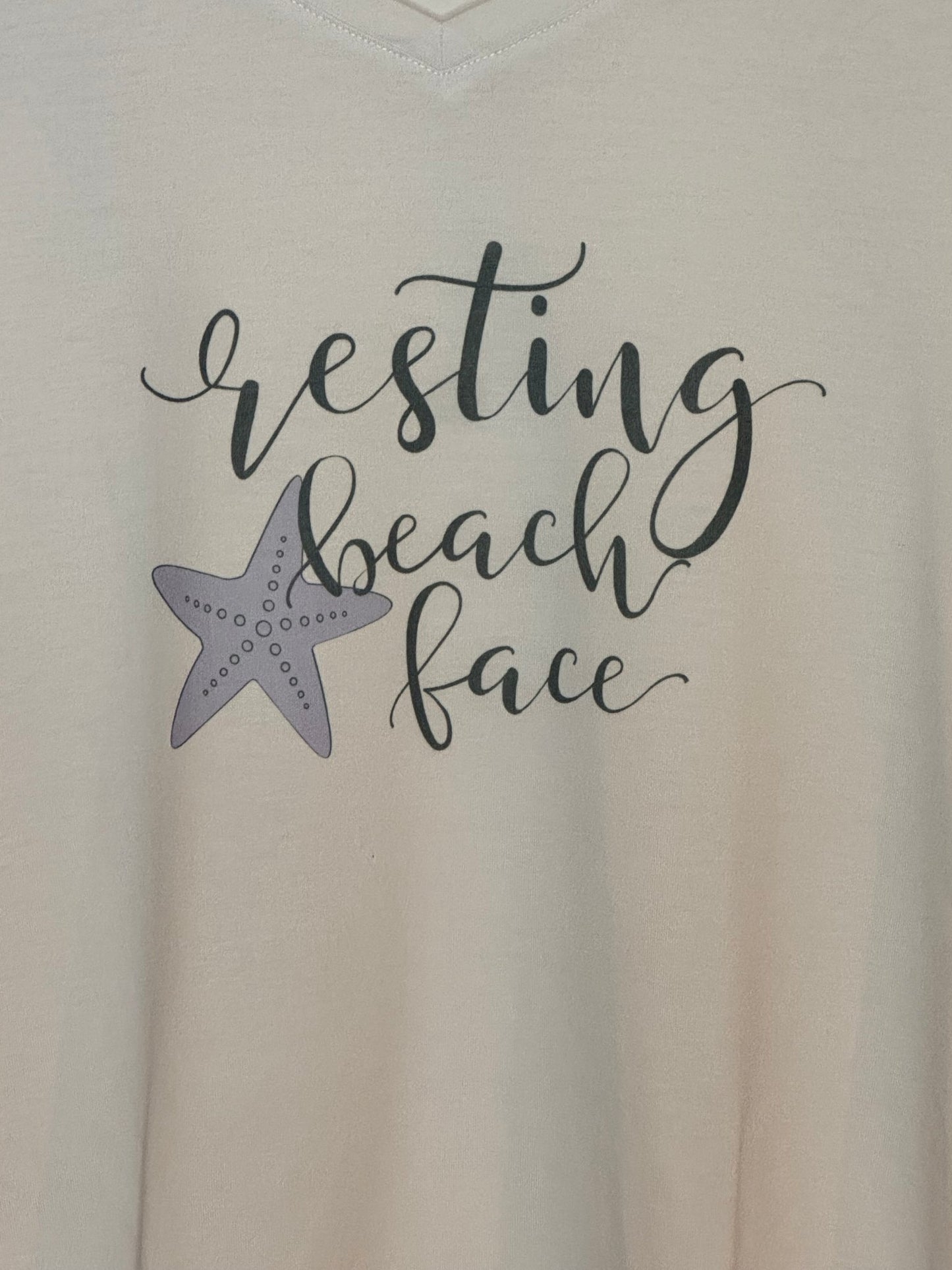 Resting Beach Face V-Neck