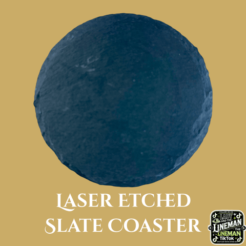 Custom Laser Etched Slate Stone Coasters