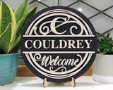 Custom Wooden Monogram Sign