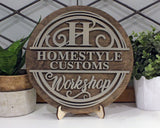 Custom Wooden Monogram Sign