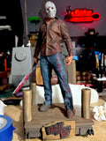 Jason Voorhees Dockside Diorama – Hand-Painted 3D Resin Model (14” Tall)