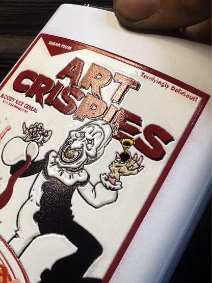 Art Crispy stainless steel horror flask detail