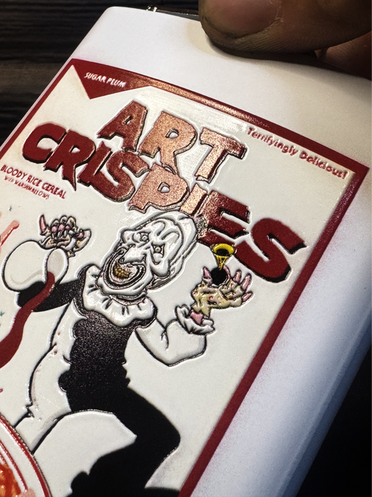 Art Crispy stainless steel horror flask detail