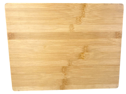Back of 14 x 11 bamboo Ouija inspired board